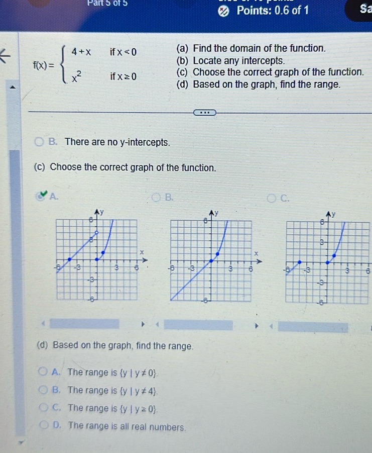 img of (a) Find the domain of the function. (b) Locate any...