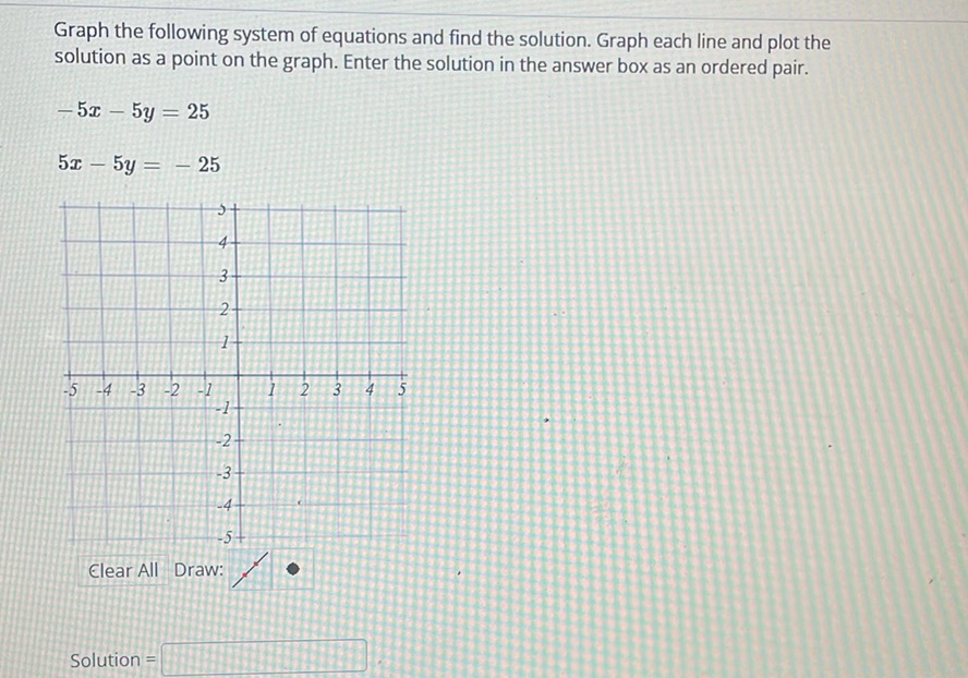 img of Graph the following system of equations and find the...