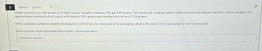 img of 5 Numeric 2 points  Under current rules, the weight of a...