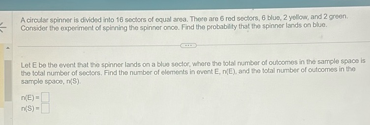 img of A circular spinner is divided into 16 sectors of equal...